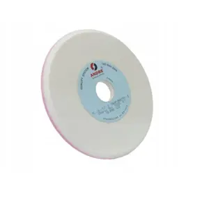 ANDRE PROFILE GRINDING WHEEL 200mm x10/7mm x 32mm 99A60N7/CRA60O7 VTE10-35 WHITE-PINK "TYPE 1YC"
