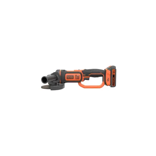 Kutna brusilica BLACK&DECKER 18V, 125 mm, 4.0 Ah (bežična, crna)