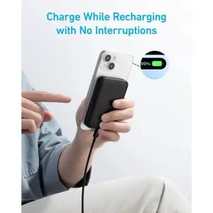 Anker 321 MagGo 5000mAh magnetic wireless power bank, black.