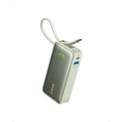 Anker 545 Nano powerbank 10K with built-in USB-C cable, green