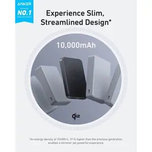 Anker MagGo 10K Slim wireless powerbank, black