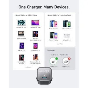 Anker Nano 3 (511) USB-C charger 30W, white
