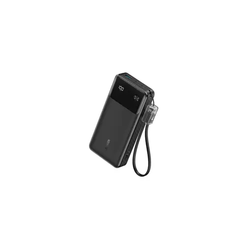 Prijenosna baterija ANKER Powerbank 20000 (30W, uključen USB-C kabel, crna)