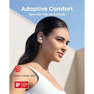 Anker Soundcore aeroclip wireless headset, white