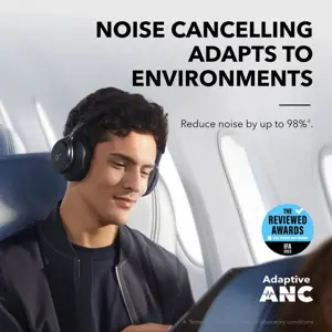 Anker Soundcore Space One over-ear Bluetooth headphones, black.