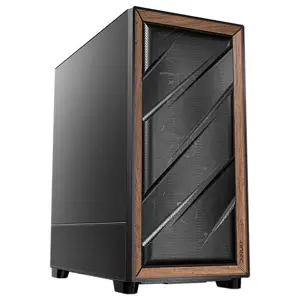 Antec FLUX SE Midi Tower Black, Wood