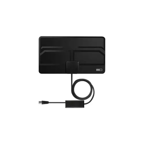 Antena EMOS CITY LEAF-C600, DVB-T/T2, DAB, LTE,4G,5G filteri, 0-25km, sobna, aktivna, crna