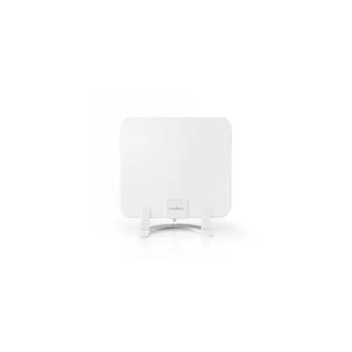Antena NEDIS DVB-T/T2, 0-25km, sobna, 30dB, FM/VHF/UHF, LTE 700 filter, DAB, aktivna, bijela