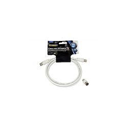 Antenski kabel GBC + 9.5mm m/m adapter bijeli, 10.0m