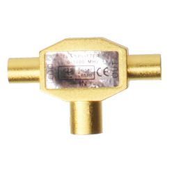 Antenski razdjeljnik SINOX One SOV1575, Coax ž - 2x Coax m, pozlaćeni