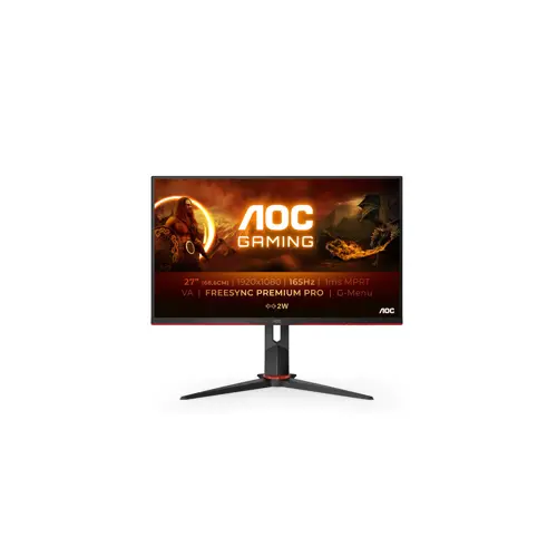 Monitor AOC 27G2SAE/BK (68.6 cm (27"), 1920 x 1080 piksela, Full HD, LED, crna, crvena)