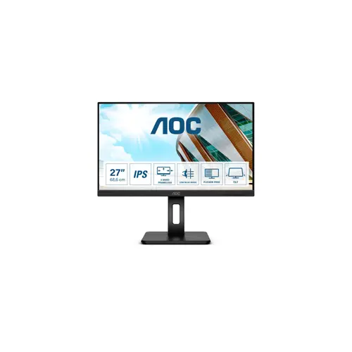 Monitor AOC 27P2Q (68,6 cm (27"), 1920 x 1080 piksela, Full HD, crna)