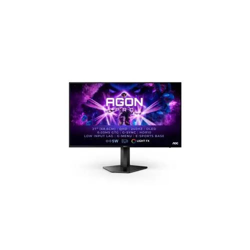 Računalni monitor AOC AG276QZD (Quad HD OLED, 67.3 cm (26.5"), 2560 x 1440 piksela, Crna)