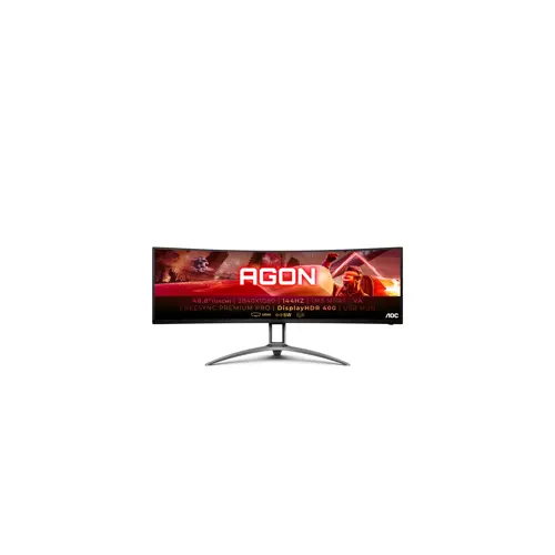 LED Monitor AOC AG493QCX (124 cm (48.8"), 3840 x 1080 piksela, dvostruki Full HD, crna)