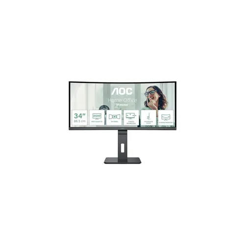 Računalni monitor AOC CU34P3CV (86.4 cm (34"), 3440 x 1440 piksela, UltraWide Quad HD, LED, Crna)