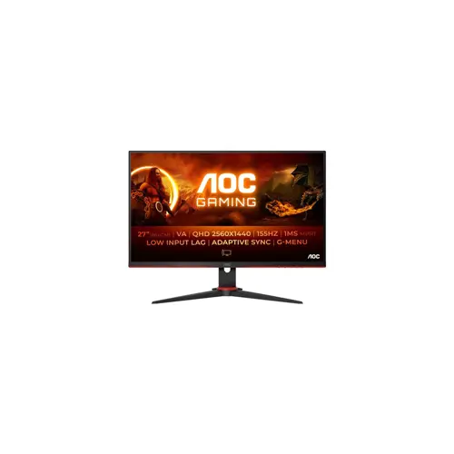 Računalni monitor AOC G2 Q27G2E/BK (27", 2560 x 1440 piksela, Quad HD, Crna, Crvena)
