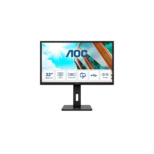AOC P2 Q32P2 computer monitor 80 cm (31.5") 2560 x 1440 pixels 2K Ultra HD LED Black