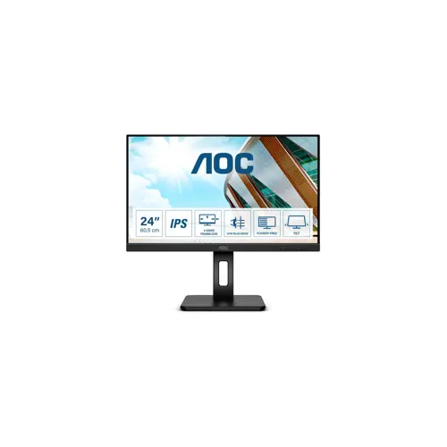 Monitor AOC Q24P2Q (Quad HD, 2560 x 1440 piksela, 60.5 cm, crna)