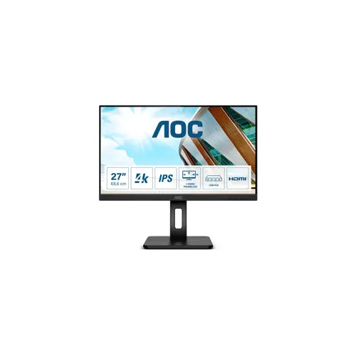 AOC U27P2CA computer monitor 68.6 cm (27") 3840 x 2160 pixels 4K Ultra HD LED Black