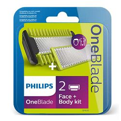 Aparat za brijanje PHILIPS OneBlade komplet LICE + TIJELO