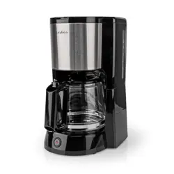 Aparat za kavu NEDIS KACM260EBK, filter, 1.5l, 1000W, crno srebrni