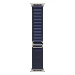 Apple 49mm Navy Alpine Loop - Small - Natural Titanium Finish