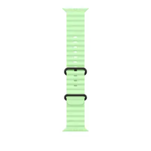 Apple Black Titanium Finish Band Green Fluoroelastomer, Titanium