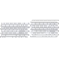 Apple Magic Keyboard (2024) w Touch ID and Numeric Keypad - Croatian - White Keys