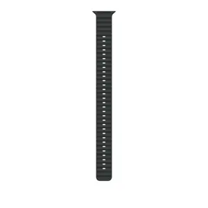 APPLE Watch 49mm Band Black Ocean Band Extension - Natural Titanium Finish