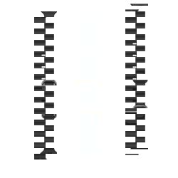 Remen za APPLE Watch 49mm (Black Ocean Band - Natural Titanium Finish)