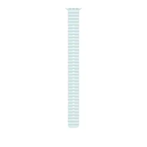 Apple Watch 49mm Band: Ice Blue Ocean Band Extension - Black Titanium Finish
