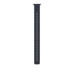 Apple Watch 49mm Band: Navy Ocean Band Extension - Natural Titanium Finish