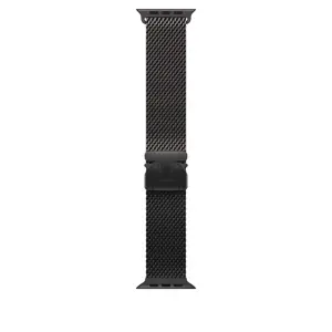 Apple Watch 49mm Loop:  Black Titanium Milanese Loop - Medium