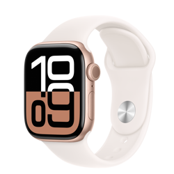 Apple Watch S10 Cellular 42mm Rose Gold Alu Case with Light Blush Sport Band - M/L