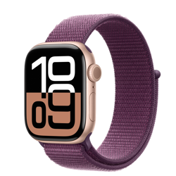 Pametni sat APPLE Watch S10 Cellular (42mm, Rose Gold Alu Case with Plum Sport Loop)