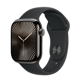Pametni sat APPLE Watch S10 (42 mm, Cellular, titanij, veličina S/M) crni