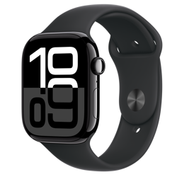 Pametni sat APPLE Watch S10 Cellular (46mm, Jet Black Alu Case with Black Sport Band - S/M)