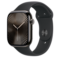 Pametni sat APPLE Watch S10 Cellular (46mm, Slate Titanium Case with Black Sport Band - S/M)