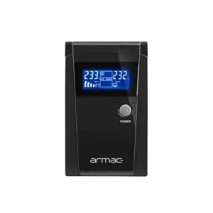 Armac O/650F/LCD uninterruptible power supply (UPS) Line-Interactive 0.65 kVA 2 AC outlet(s)