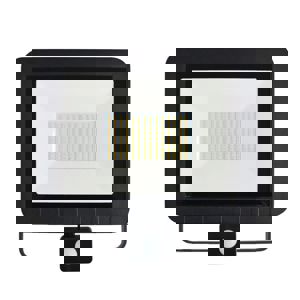 ASALITE LED spotlight 100W 6500K, 8000Lm + sensor