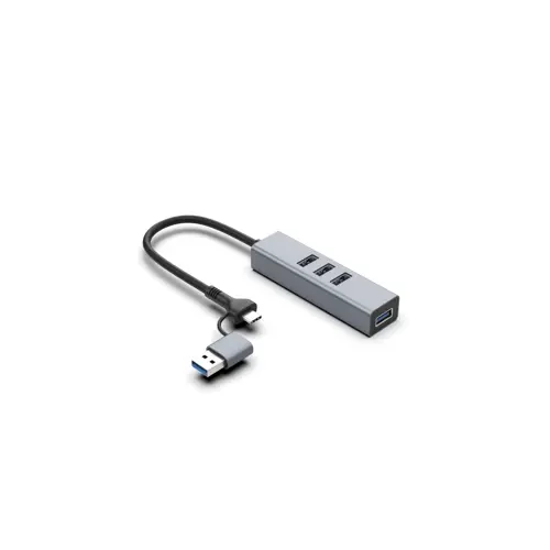 Asonic 2u1 4Port Hub USB 3.0,Tip A/C