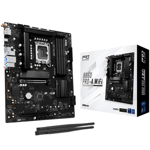 ASROCK B860 PRO-A WIFI, Socket 1851, 4x DDR5, WiFi, Bluetooth, ATX