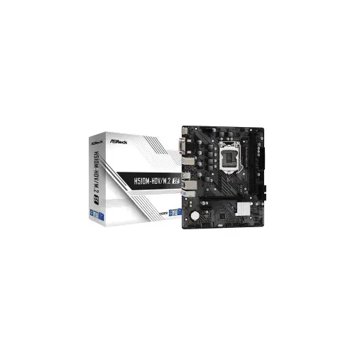 ASRock MB H510M-HDV/M.2 SE, S.1200, DDR4/3200MHz, PCIe 4.0, SATA3, G-LAN, VGA/DVI-D/HDMI, mATX