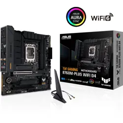Matična ploča ASUS TUF GAMING B760M-PLUS WIFI D4 (DDR4, SATA3, USB3.2Gen2x2, DP, LGA1700, mATX)