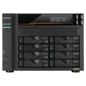 Asustor LOCKERSTOR 8 Gen3 NAS Desktop AMD Ryzen V3C14 16 GB DDR5 ADM Black