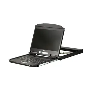 ATEN 1U Short Depth USB HDMI Single Rail Full