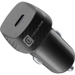 Auto punjač CELLULARLINE, Car Power 20W, 1xUSB-C, Crni