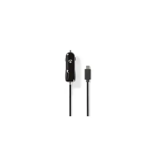 Auto punjač NEDIS CCHAC300ABK, 15W, USB-C, crno sivi