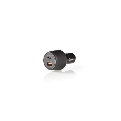 Auto punjač NEDIS CCPD30W100BK, 48W, 1x USB-A, crni