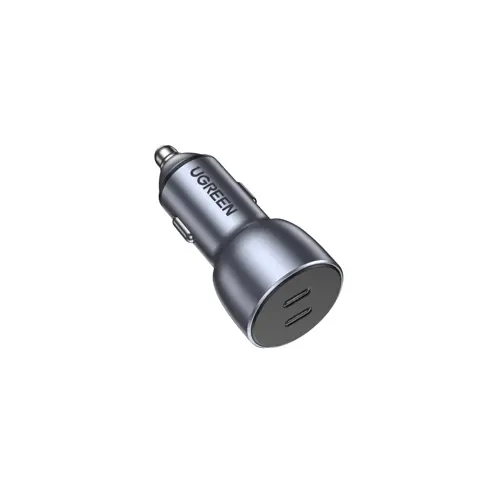 Auto punjač UGREEN, 36W, USB-C PD+USB-C PD, sivi